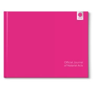 NNA Deluxe Notary Journal PINK Privacy Guard Hardbound Log Book NEW